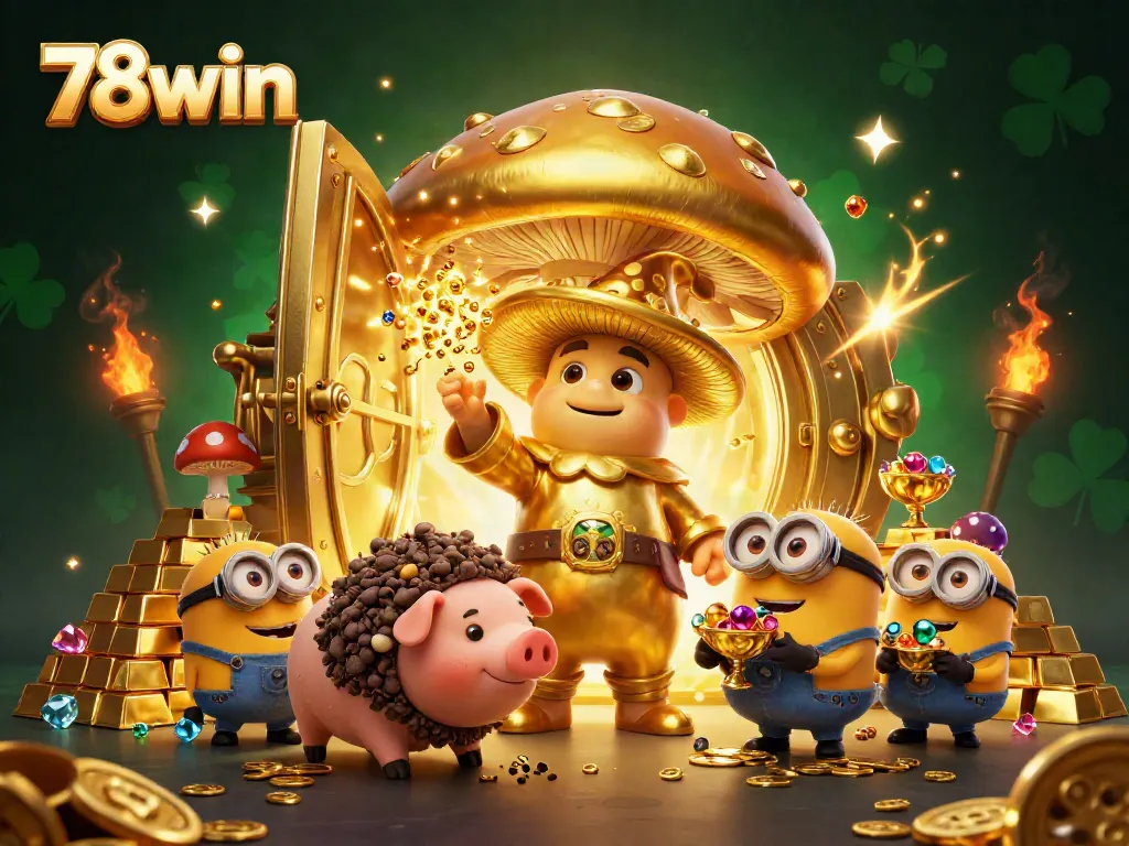 Experience the magic of winning with 78win's enchanting casino treasures and characters.