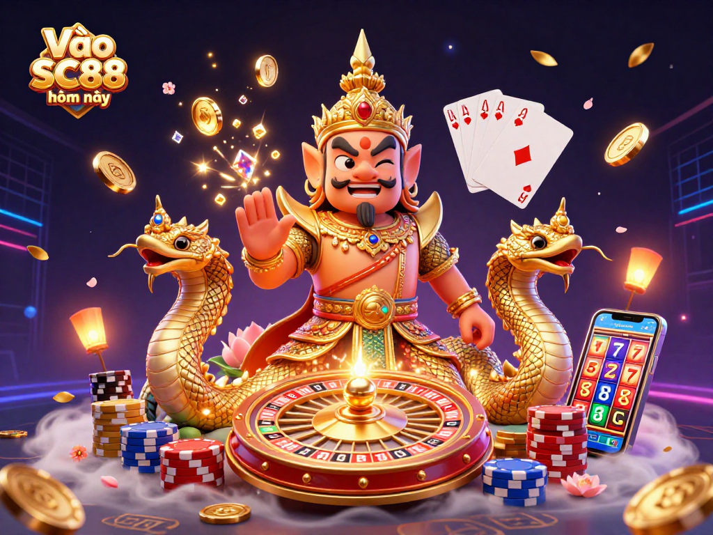 Vào SC88 hôm nay and enjoy the thrill of winning with dazzling casino scenes and friendly guardians.