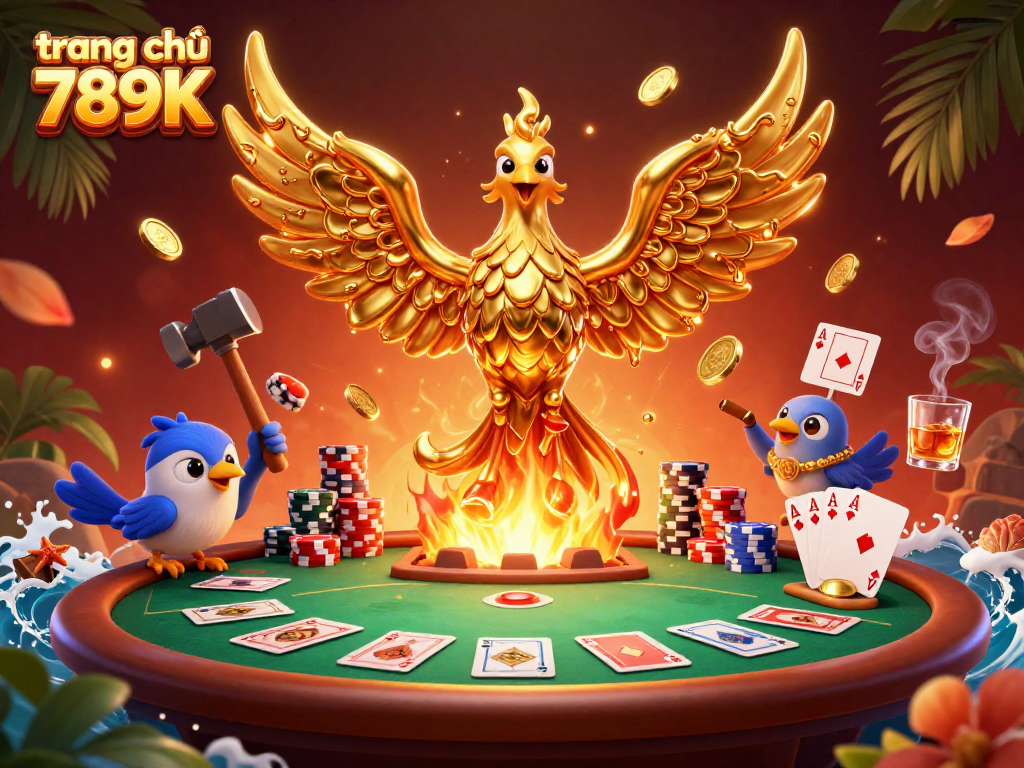 Experience the excitement at trang chủ 789K with a molten phoenix and poker action.