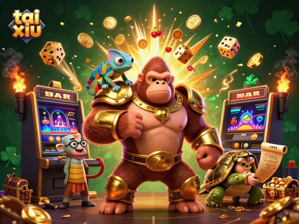Experience thrilling tai xiu gameplay with vibrant 3D characters and explosive winning elements.