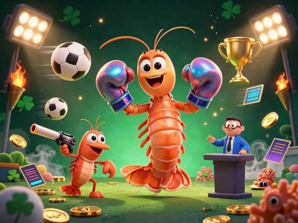 Experience the excitement of au88 casino with a lively 3D scene featuring dynamic characters and gaming elements.