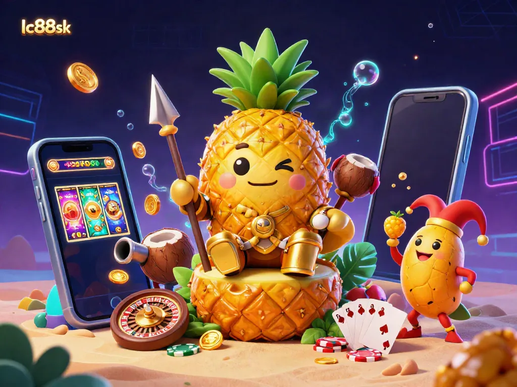 Experience the excitement of the lc88sk casino with whimsical characters and vibrant gaming elements.