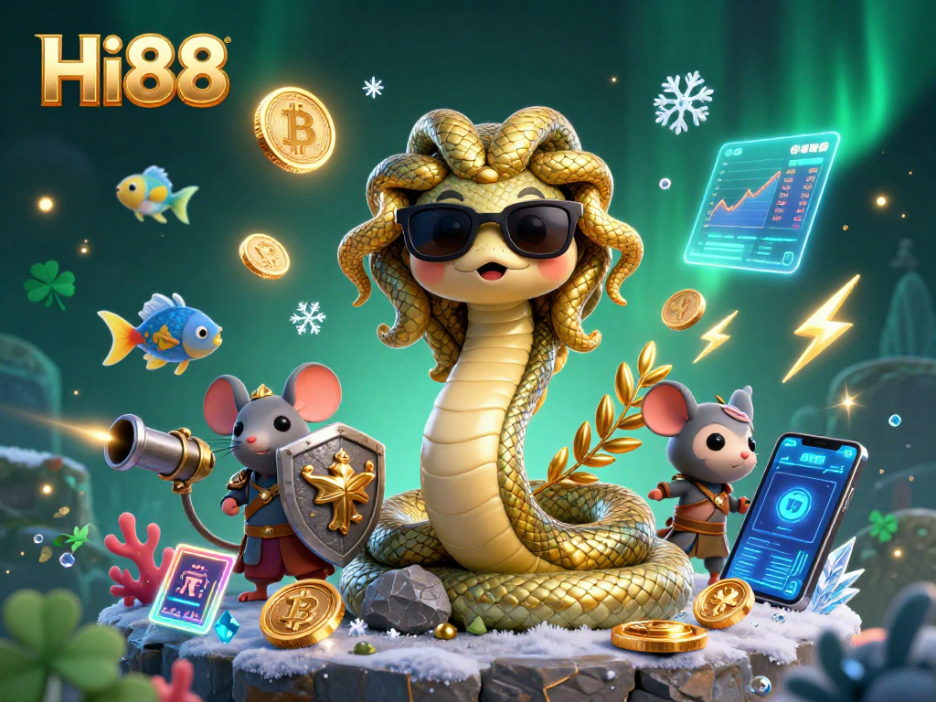 Boost your winnings at Hi88 with this vibrant 3D casino illustration showcasing fish shooting game excitement.
