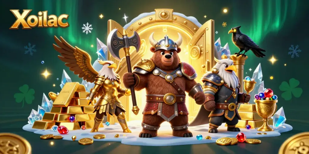 Xoilac offers immersive betting experience with Viking characters, gold treasures, and rich gems integration.
