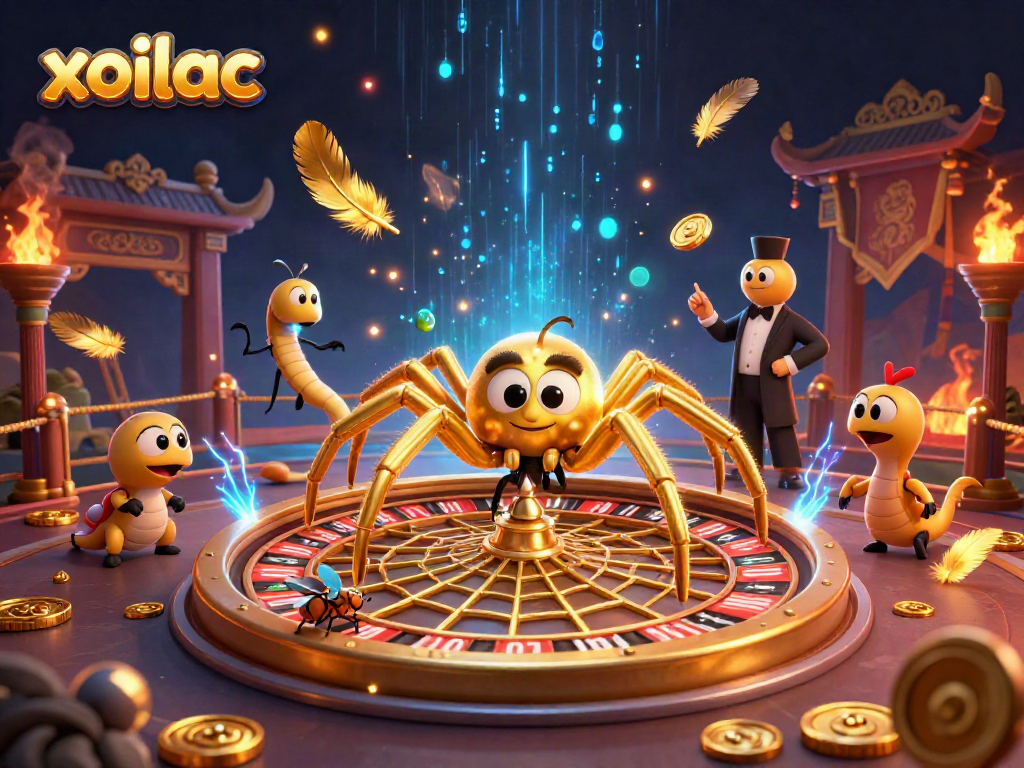 Engage with xoilac’s thrilling casino atmosphere in a vibrant spinning roulette web.