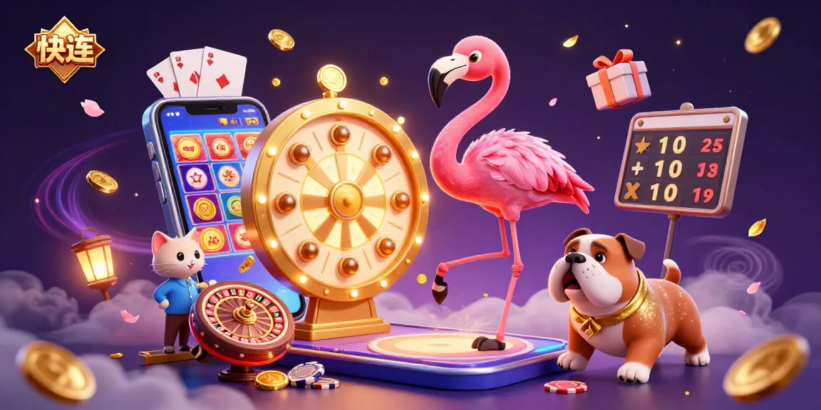 Play fast and win using 快连's exciting 3D slot game elements with vibrant characters in a dynamic casino scene.