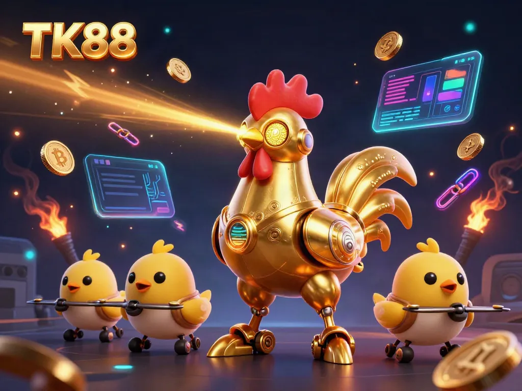Experience winning strategies at TK88's vibrant casino scene filled with NFT cards and crypto coins.