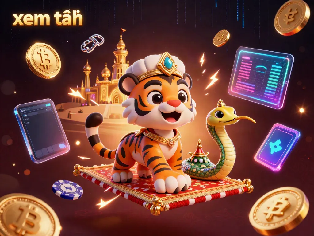 Experience thrilling games at VSBET with vibrant "xem thêm" 3D illustration of casino adventure elements