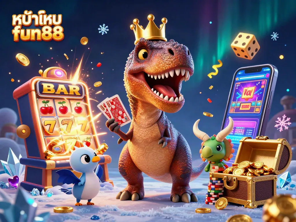 Experience thrilling moments and winning strategies on หน้าแรก fun88 with friendly characters in a vibrant casino scene.