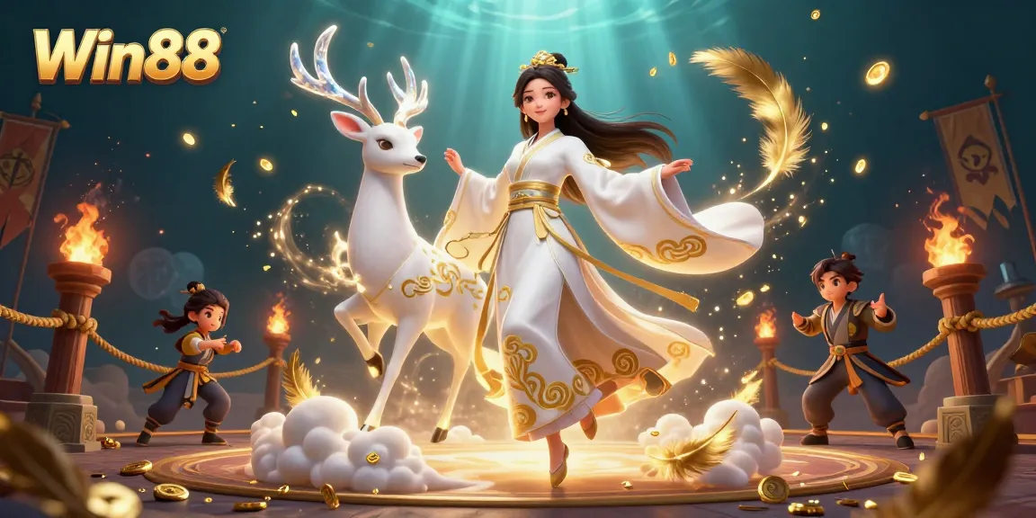 Win88 captures the thrill of winning with vibrant casino elements in a rich, engaging 3D illustration.