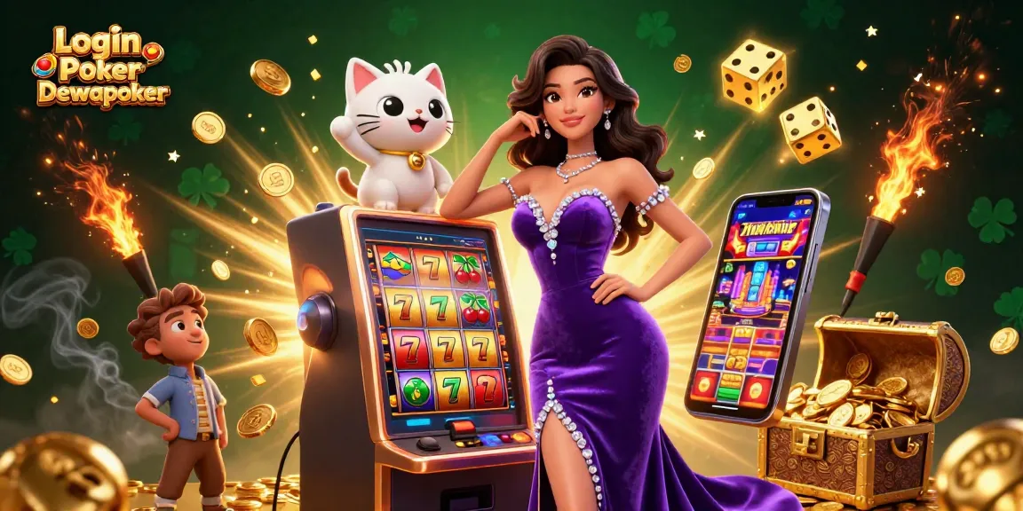 Experience the thrill of Login Poker Dewapoker with captivating gaming visuals and jackpot excitement.