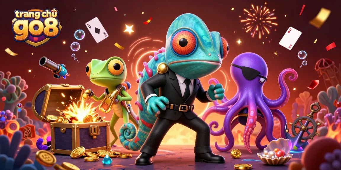 Engage with the exciting world of trang chủ go8 through vibrant casino elements featuring characters in action.