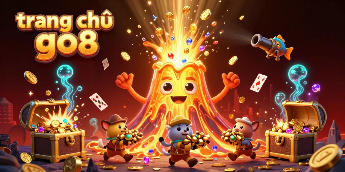 Experience winning moments at trang chủ go8 with vibrant treasures and energetic gaming action in a dynamic casino scene.