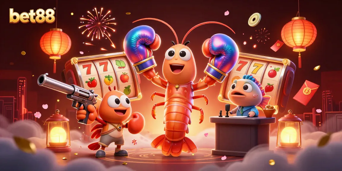 Experience the excitement of bet88 with dynamic 3D characters and vibrant casino elements in action.