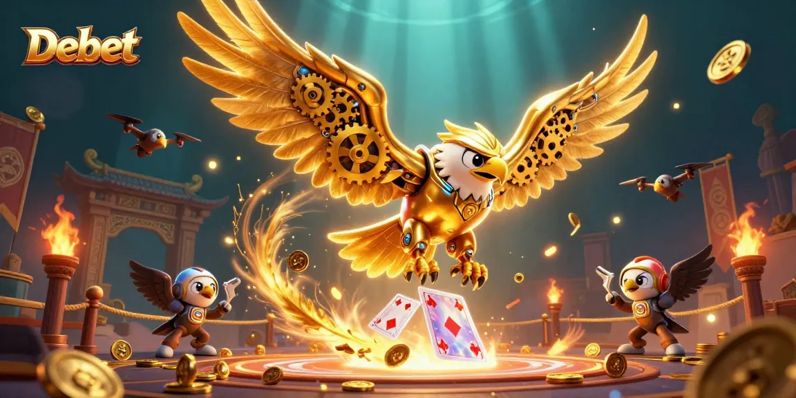 Bet on Debet with a thrilling 3D illustration capturing dynamic casino action and excitement.