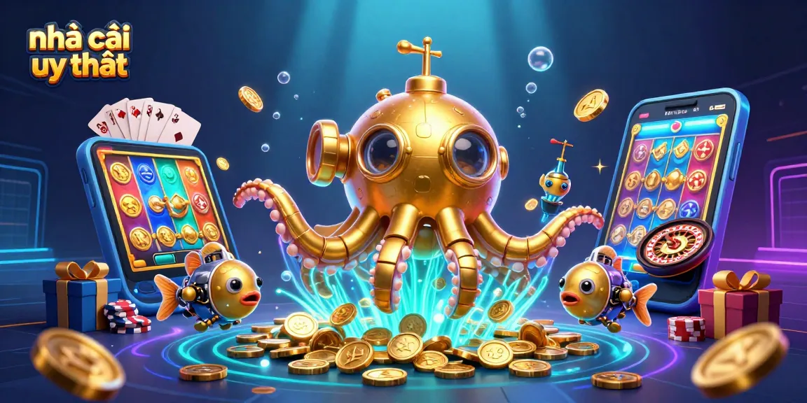 Experience the excitement of nhà cái uy tín with our dynamic 3D casino illustration, featuring immersive gaming elements.