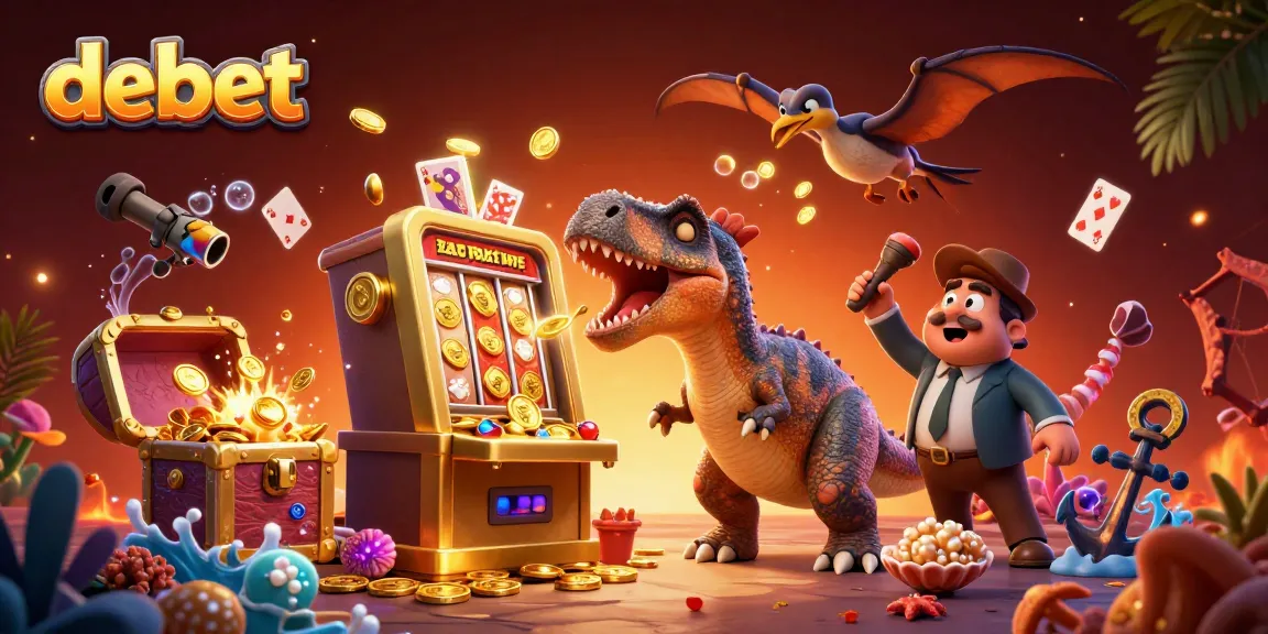 Catch winning moments at debet with pachycephalosaurus headbutting slots.