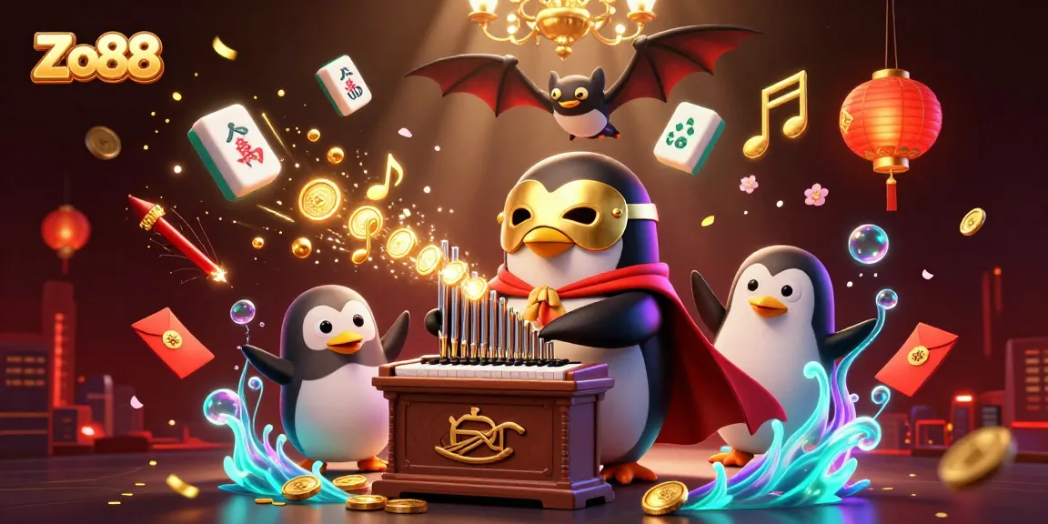 Experience Zo88's thrilling gaming action with vibrant characters and dynamic casino elements in a captivating scene.