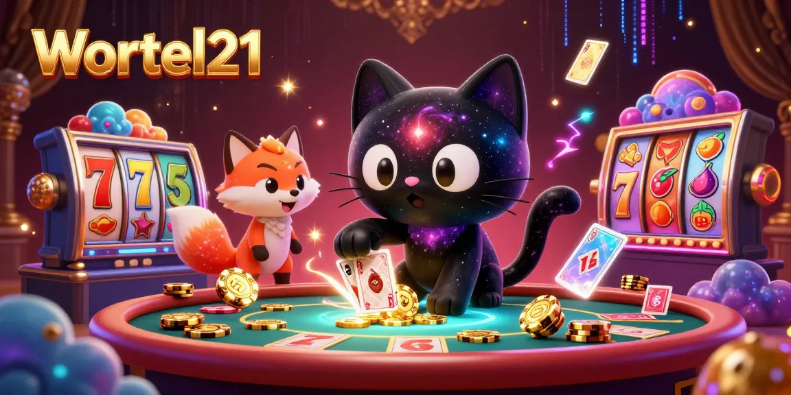 Wortel21 gains winning spins at a vibrant cosmic casino filled with slot reels and gold.