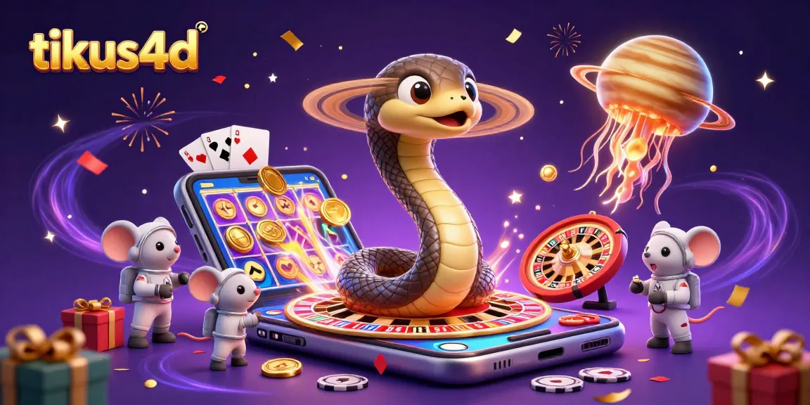 Experience the thrill of tikus4d with a unique roulette scene featuring cosmic dealers, as players place bets in space.